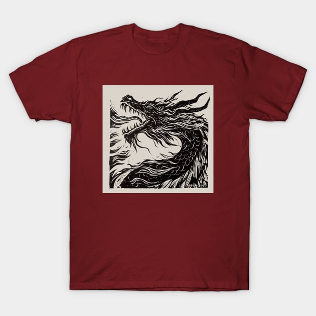 Fire Dragon T-Shirt by Pickledjo